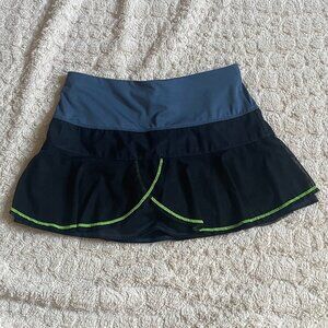 Lucky in Love Tennis Skort Blue Black Small